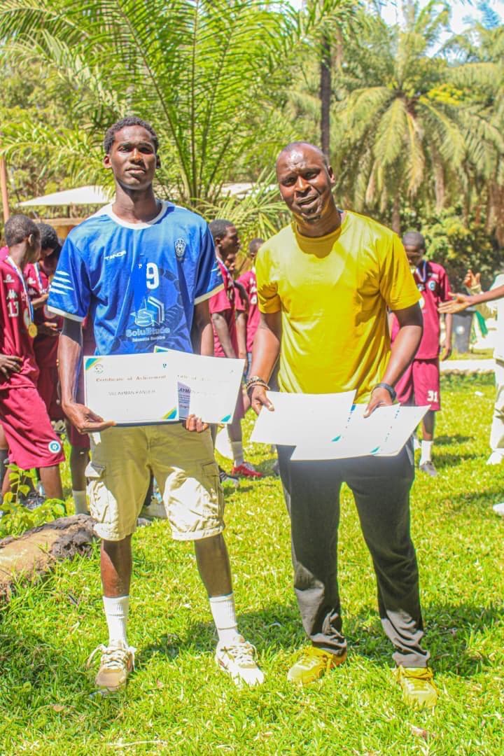 Sulayman Kandeh with President and Awards